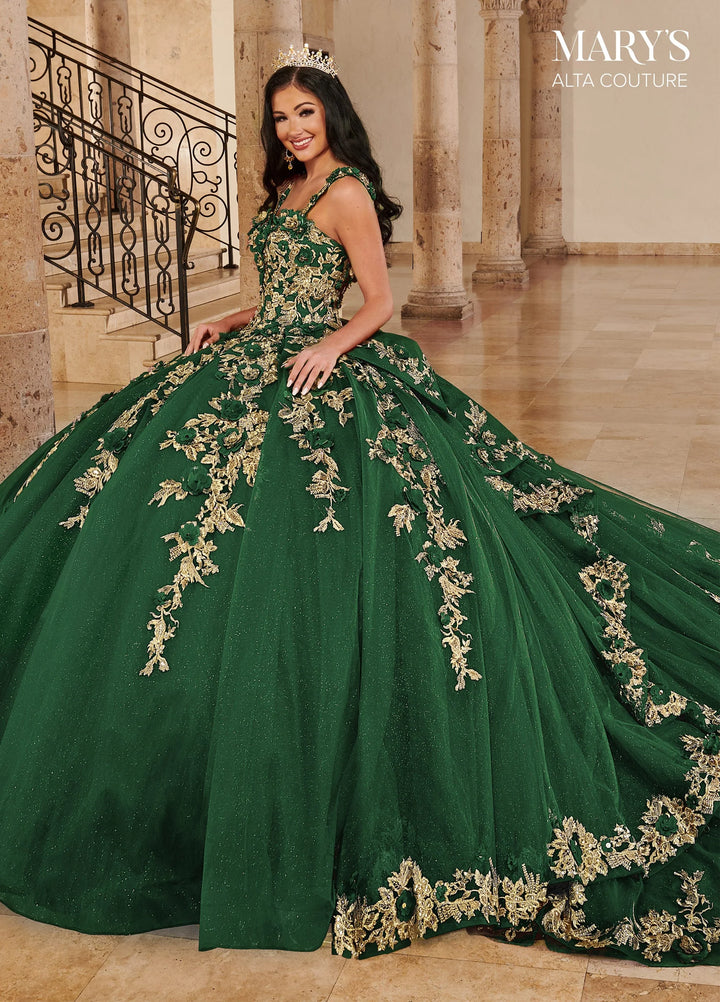 3D Floral Quinceanera Dress by Alta Couture MQ3074