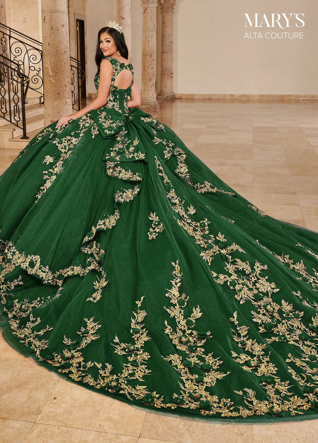 3D Floral Quinceanera Dress by Alta Couture MQ3074
