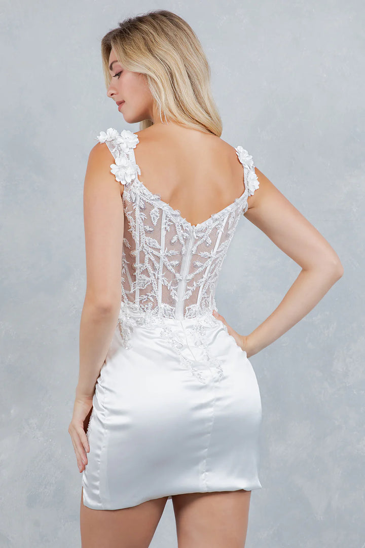 Short Off Shoulder Dress by Cinderella Couture 8181JS