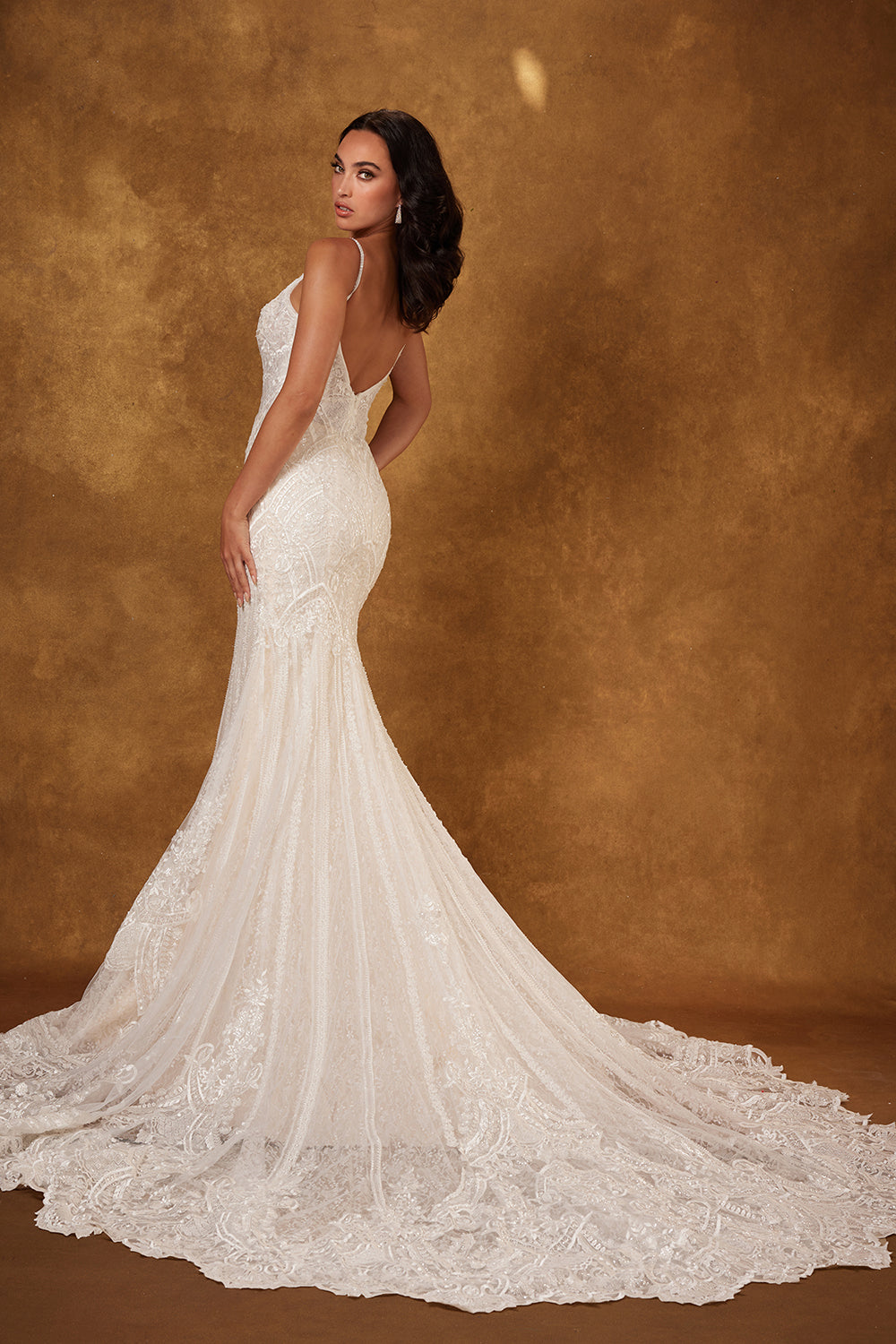 Mikado Strapless Mermaid Bridal Gown by Abby Lane 97254