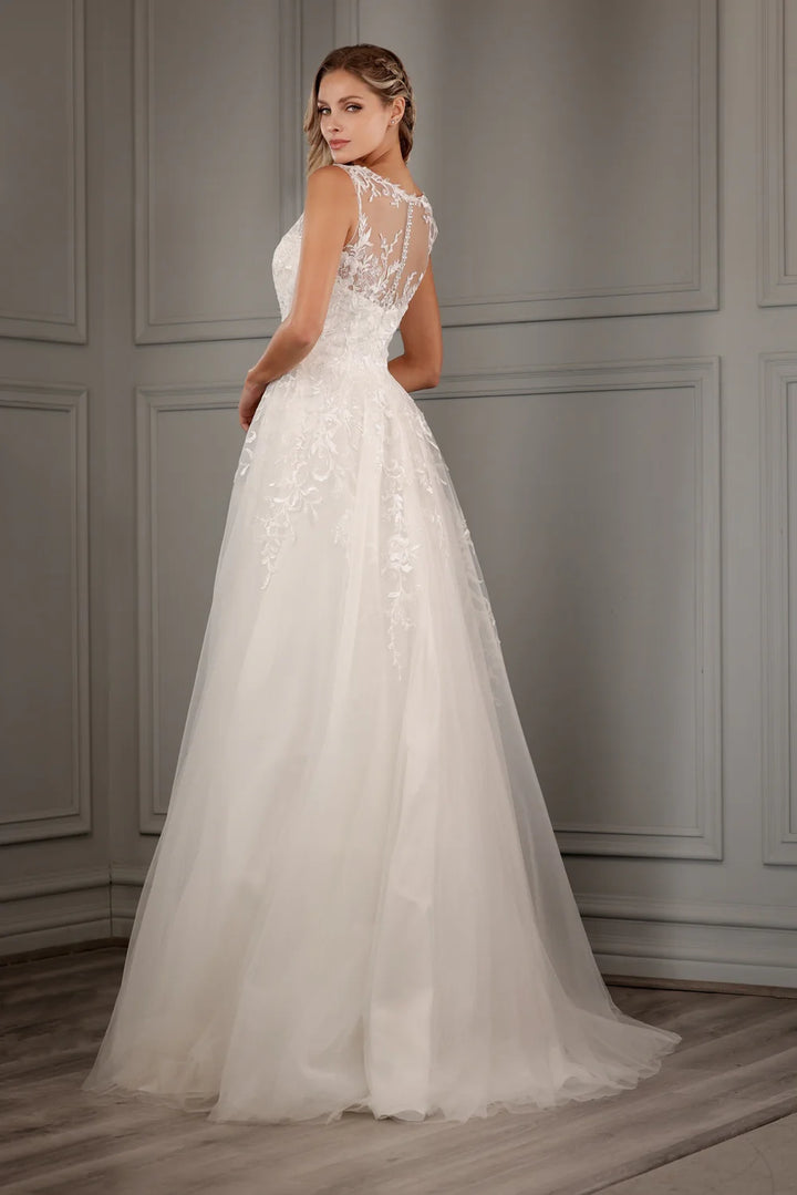 Sleeveless Lace Tulle Bridal Gown by Abby Lane 97157