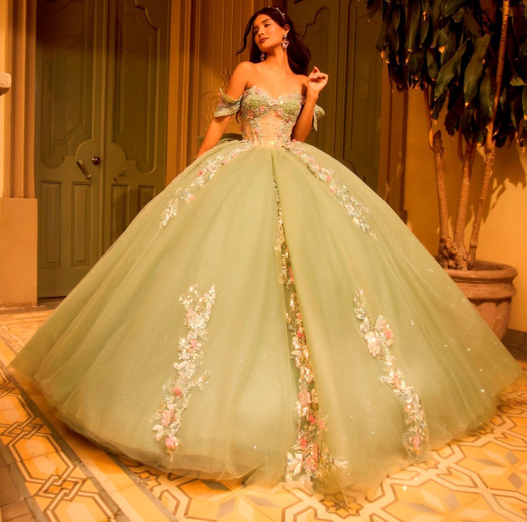 Off Shoulder Quinceanera Dress by Ragazza PRC0-035