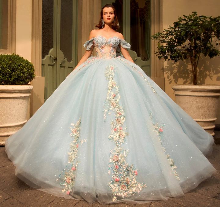 Off Shoulder Quinceanera Dress by Ragazza PRC0-035